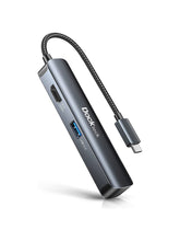 Dockteck 5 in 1 USB-C Dongle Hub with 4K 60Hz HDMI, USB 3.0 5Gbps Data, SD/Micro SD Card Reader